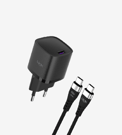 [LNG-G844] G844 Premium Tip-C Kablolu Mini 25W USB-C Süper SI Şarj Adaptörü